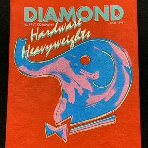 Diamond Supply Co. Black and Red Graphic Tee